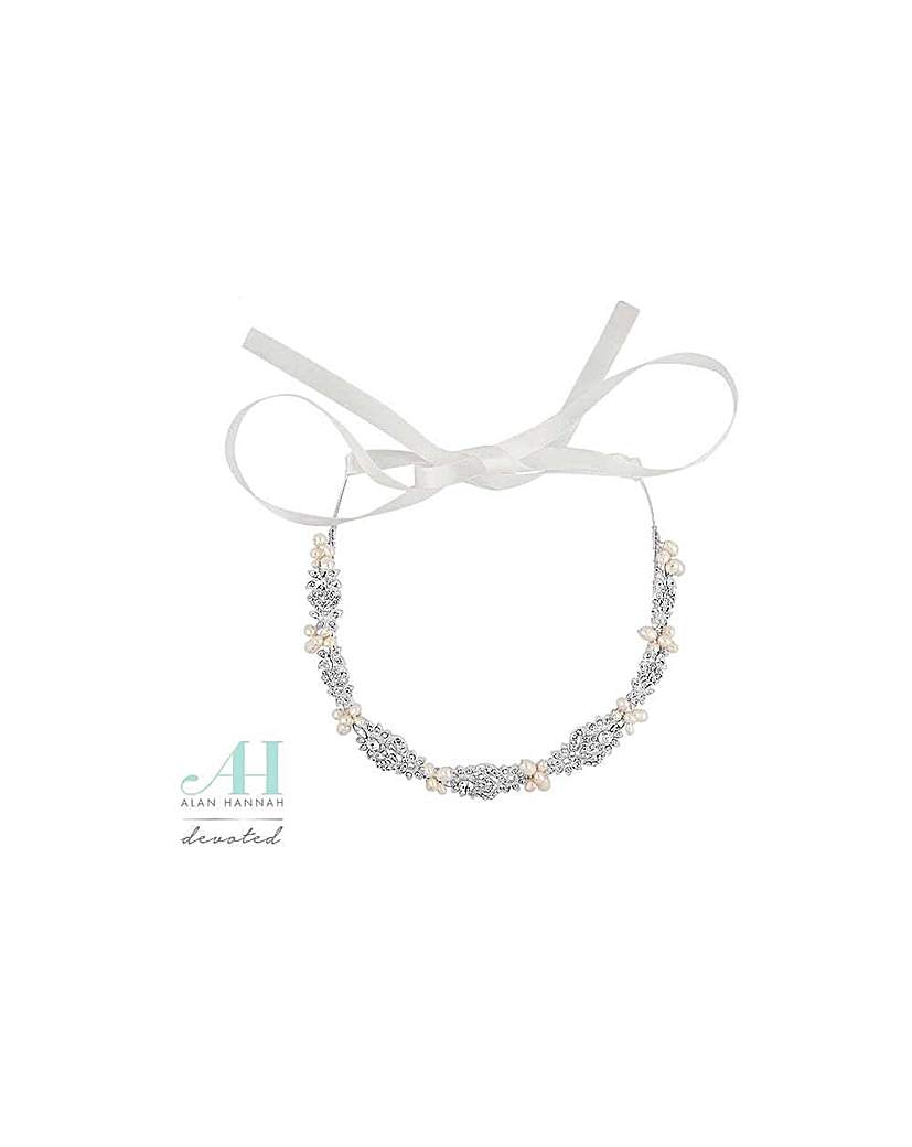 Alan Hannah pearl crystal hair ribbon Alan Hannah pearl crystal hair ribbon