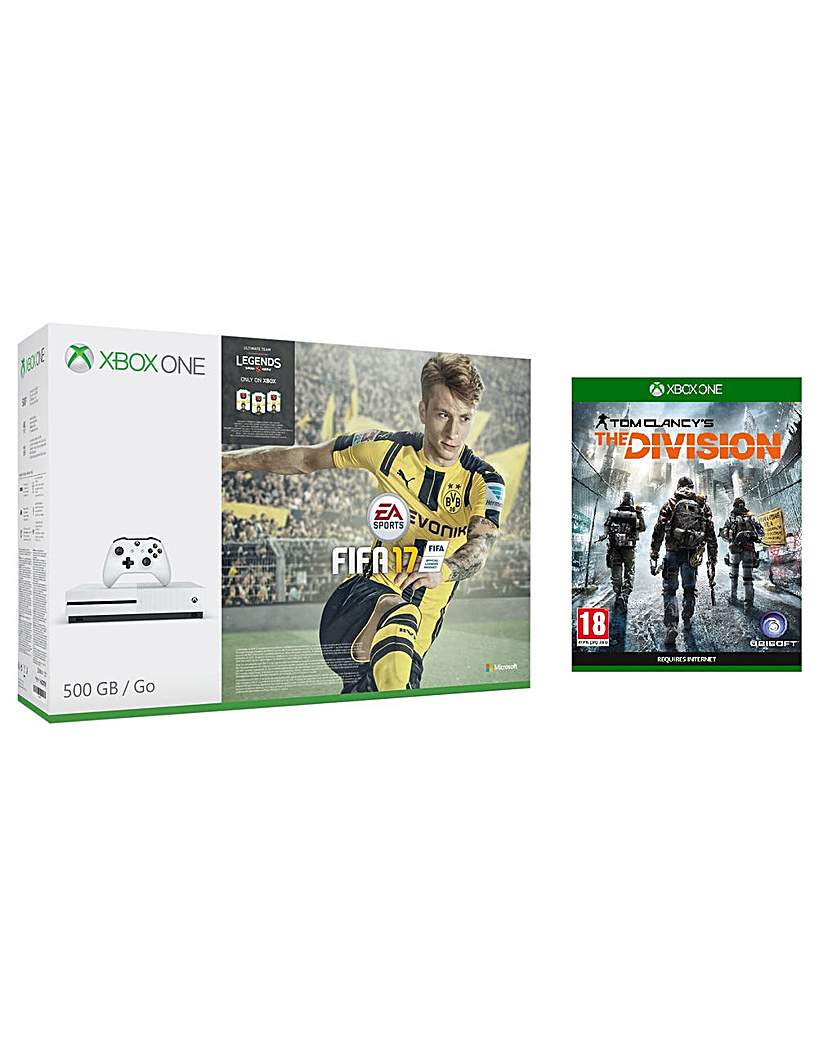 XBOX ONE FIFA 17 500GB + The Division XBOX ONE FIFA 17 500GB + The Division