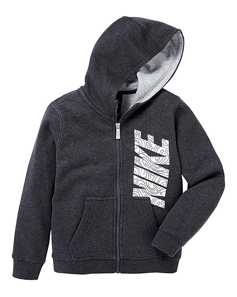 Nike Young Boys Club Fleece Full Zip Hoo Nike Young Boys Club Fleece Full Zip Hoo