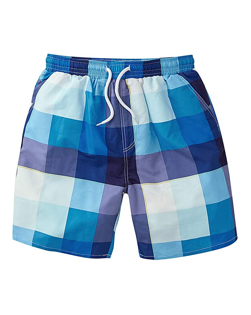 Joe Browns Multi Check Swim Shorts Joe Browns Multi Check Swim Shorts