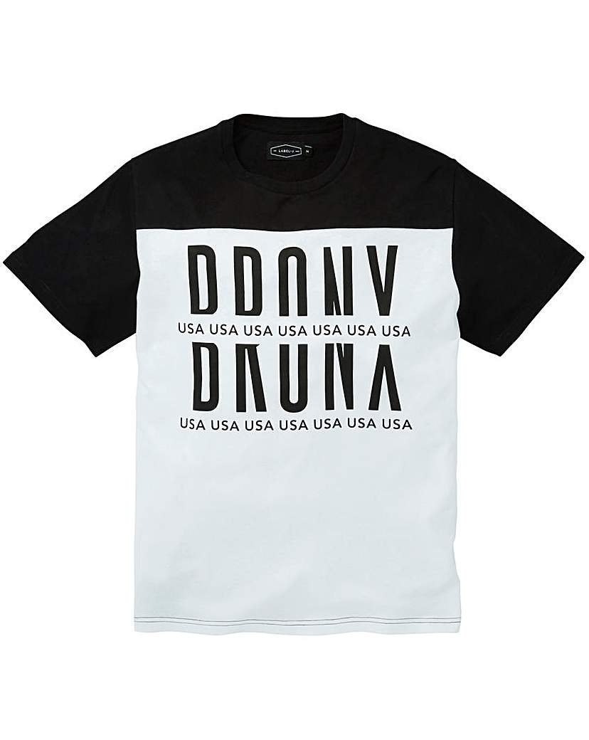 Label J Bronx Cut and Sew Tee Long Label J Bronx Cut and Sew Tee Long