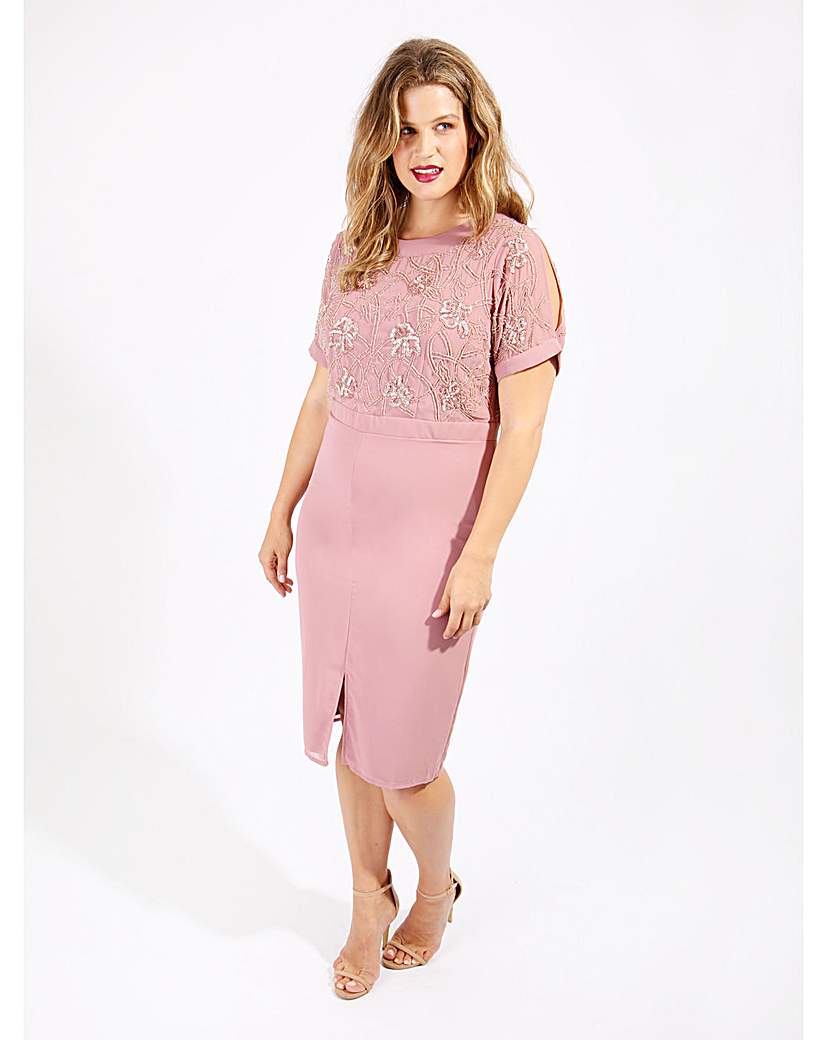 Lovedrobe Luxe Embellished Midi Dress Lovedrobe Luxe Embellished Midi Dress