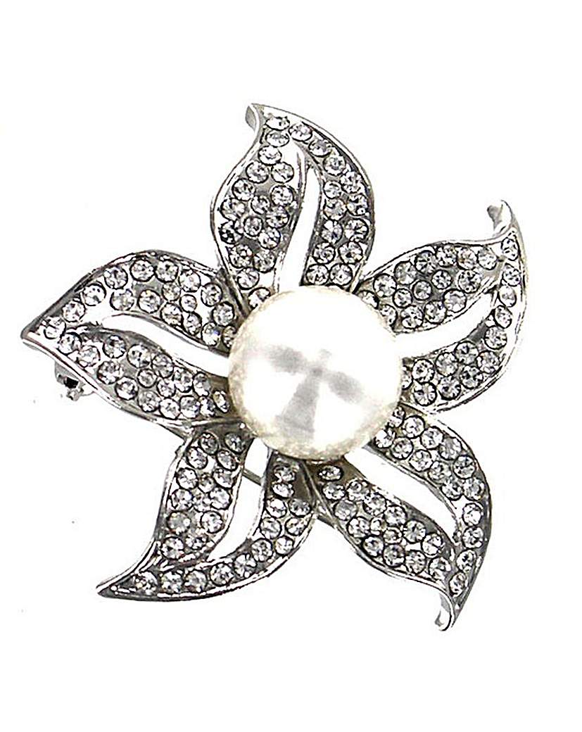 Lizzie Lee Pearl Flower Brooch Lizzie Lee Pearl Flower Brooch