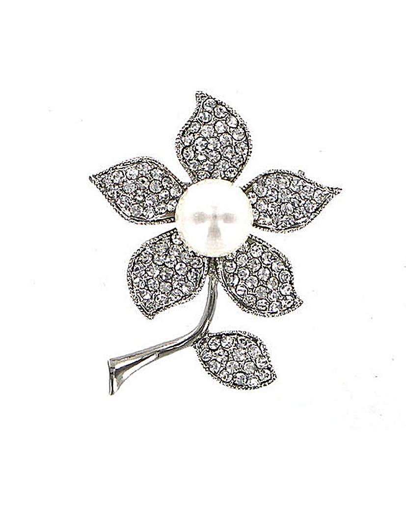 Lizzie Lee Full Pearl Flower Brooch Lizzie Lee Full Pearl Flower Brooch