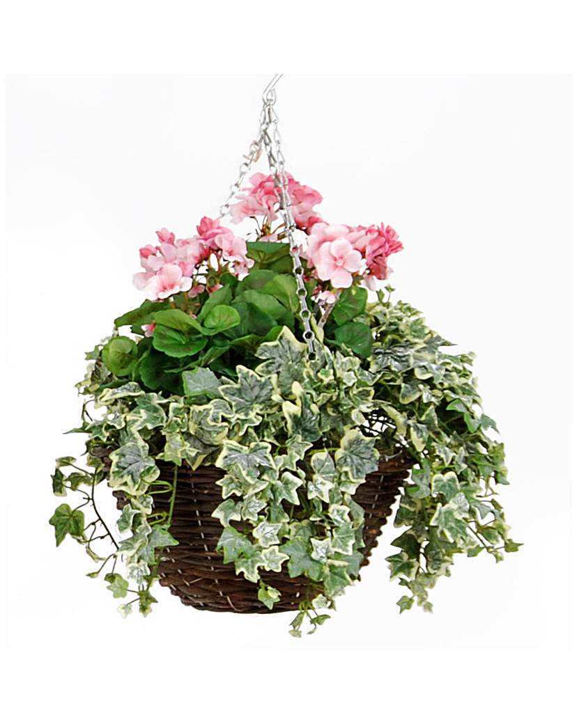 Artificial Plant Geranium Basket Artificial Plant Geranium Basket