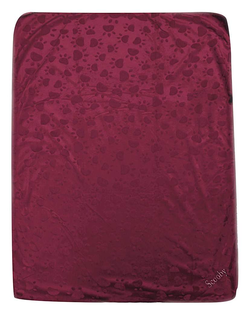 Personalised Paw Print Pet Blanket Personalised Paw Print Pet Blanket