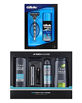 Dove Men Care & Gillette Mach 3 Set