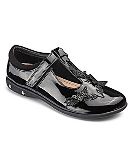 KD Girls Angelica Patent T Bar Shoes