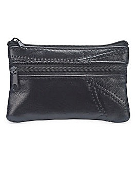 Leather Coin Purse Black
