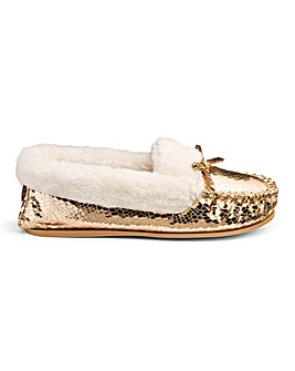 Dunlop Moccasin Slippers D Fit