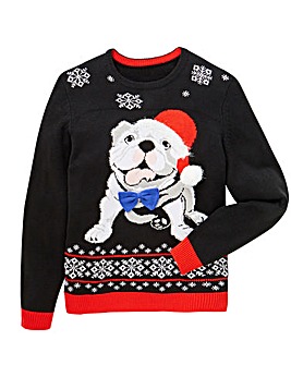 Label J Bulldog Xmas Knit Long