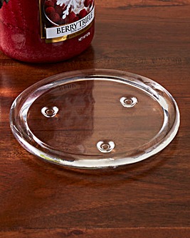 Glass Candle Plate