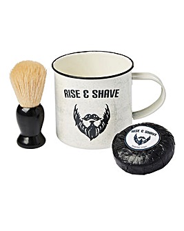 Rise & Shave Mug and Shaving Set