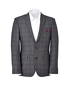 Burton London Grey Check Suit Jacket