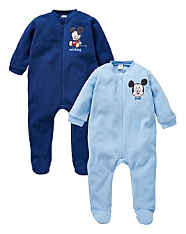 Mickey Mouse Pack of Two Sleepsuits