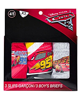Cars Pack of Three Briefs