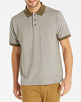 Jacamo Shango Oxford Pique Polo Long