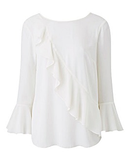 Ruffle Front Blouse