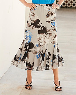 Nightingales Chiffon Printed Skirt