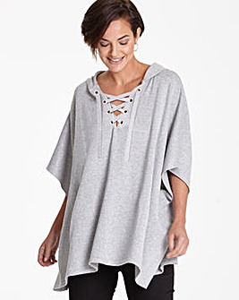 Lace Up Poncho