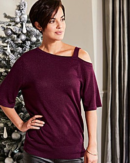 Metalic One Shoulder Jumper
