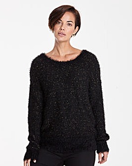 Fluffy Bow Back Jumper