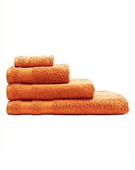 Egyptian Cotton Towel Range Tangerine