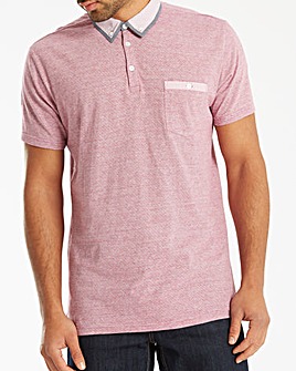 Black Label SS Jacquard Stripe Polo R