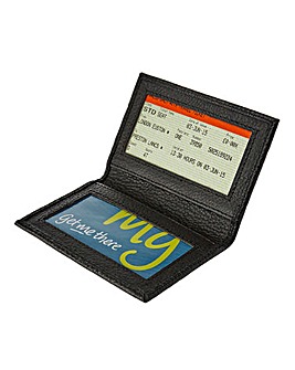 Leather Travel Card Holder