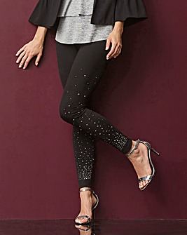 Front Embellished Leggings