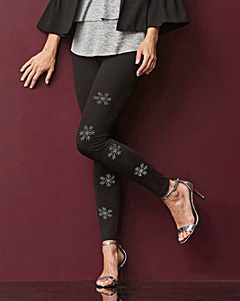 Snowflake Stud Leggings