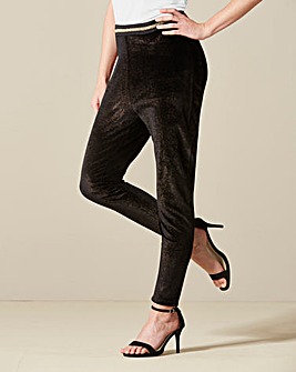 Glitter Stretch Velour Leggings