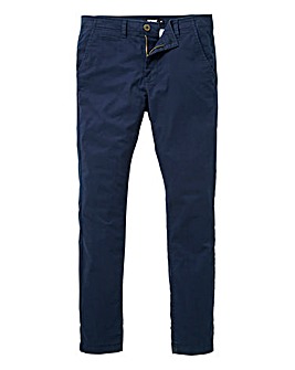 Jacamo Navy Stretch Skinny Chino 29in