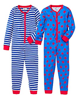 Boys Pack of Two Onesies