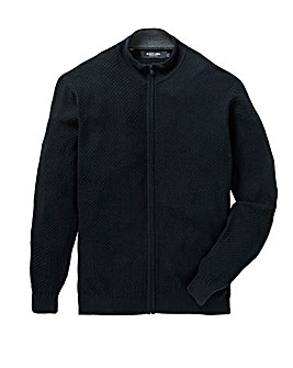 Black Label Textured Fine Knit Cardi R