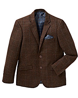 Black Label Herringbone Check Blazer