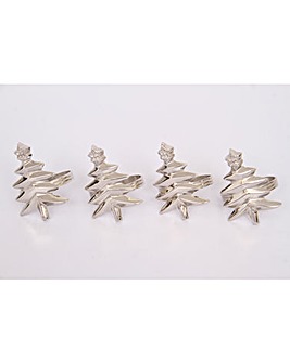 Tree Napkin Ring Set of 4