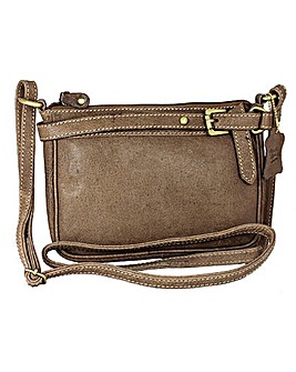 Blousey Brown  Leather Crossbody