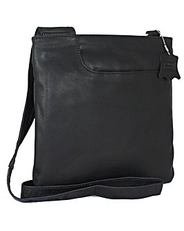 Blousey Brown  Leather Crossbody