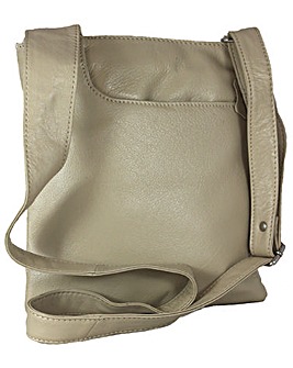 Blousey Brown  Leather Crossbody