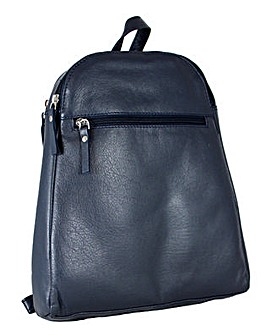 Blousey Brown  Leather Backpack