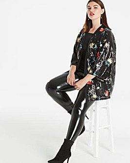 Simply Be Embroidered Sequin Kimono