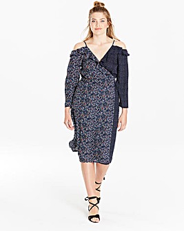 Simply Be Ruffle Wrap Dress