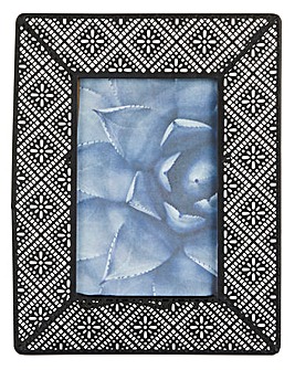Metal Floral Mosaic Frame 10 x 15cm