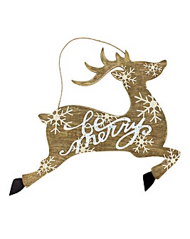 MDF Reindeer Plaque