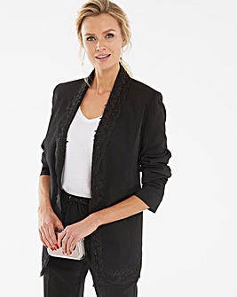 Lace Trim Blazer