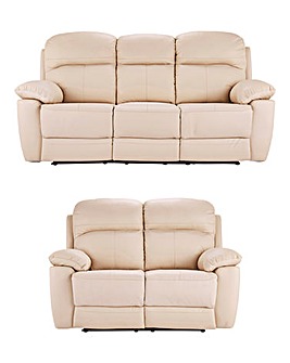 Roma Leather 3 plus 2 Seater Recliner