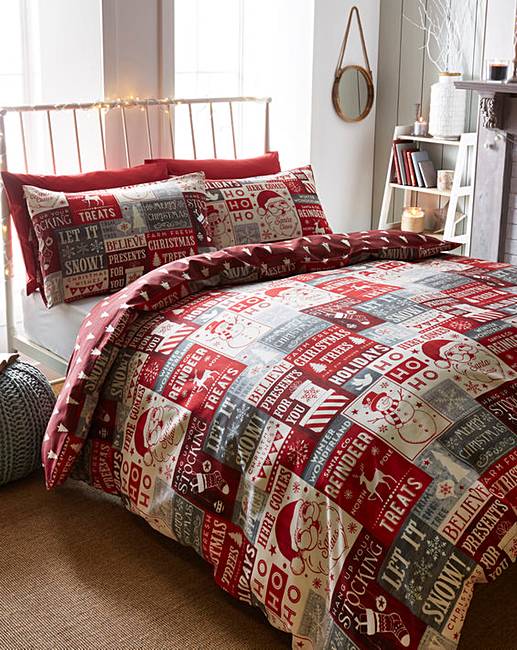 Ho ho Ho Duvet Cover Set J D Williams