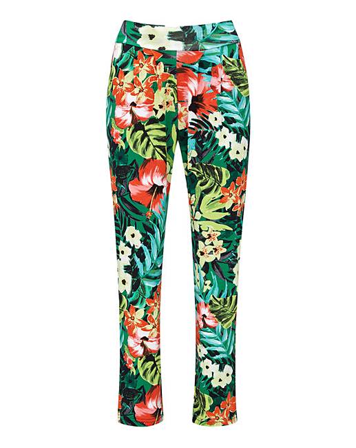Joe Browns Tropical Jersey Trousers | Simply Be