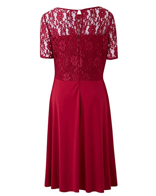 ITY Lace Bodice Skater Dress J D Williams